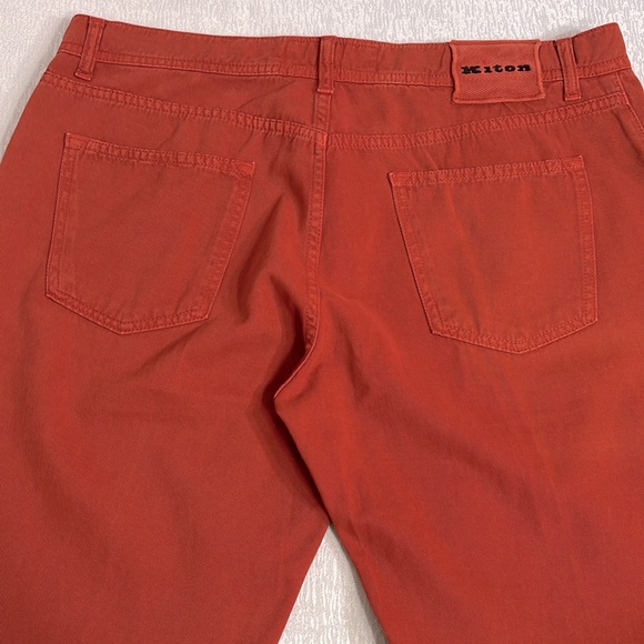 KITON 5 POCKETS 97% COTTON JEANS Sz 36 - Picture 5 of 13